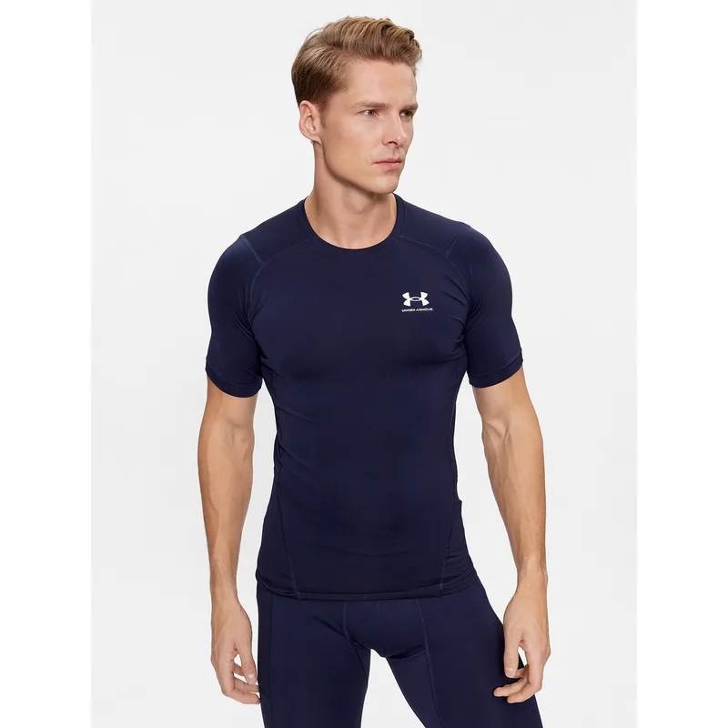 Under Armour T-Shirt Ua Hg Armour Comp Ss 1361518 Σκούρο μπλε Compression Fit