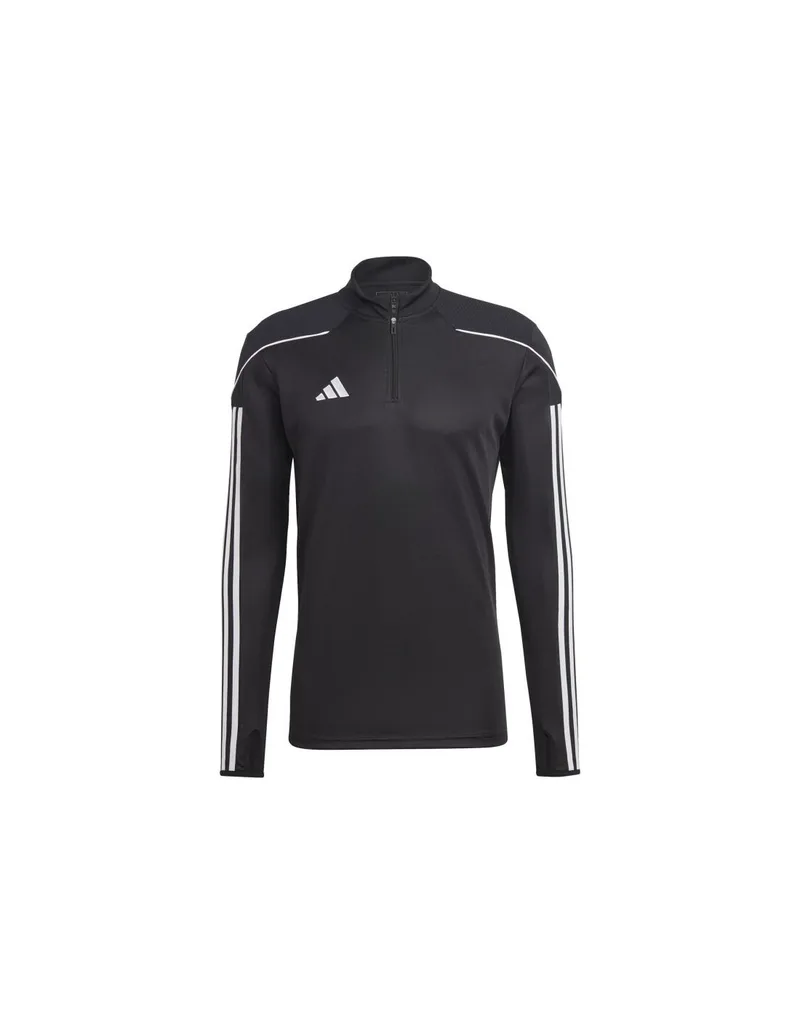 Adidas Ανδρική Μπλούζα με Φερμουάρ Μακρυμάνικη Μαύρη HS0326