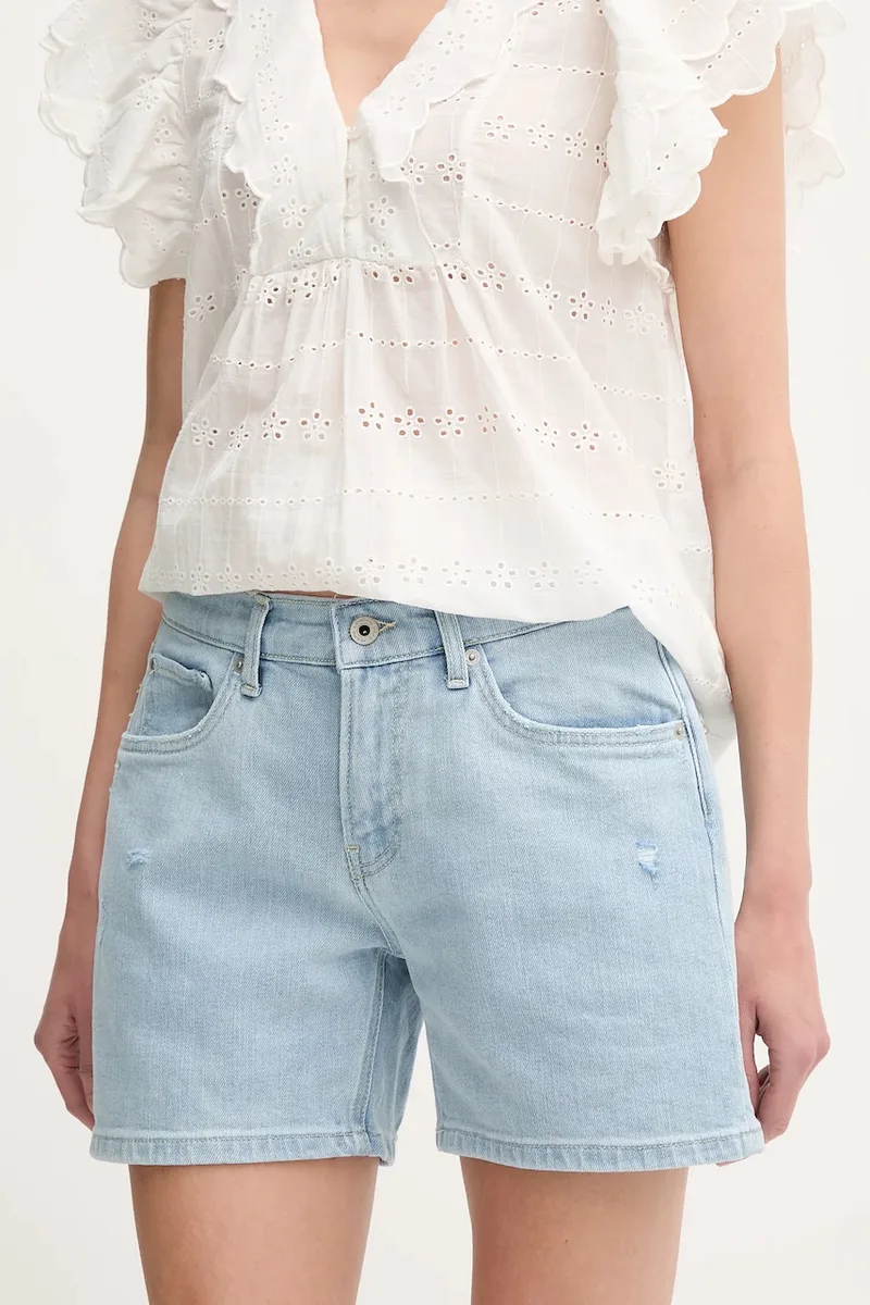 Τζιν σορτς Pepe Jeans REGULAR SHORT HW MABLE