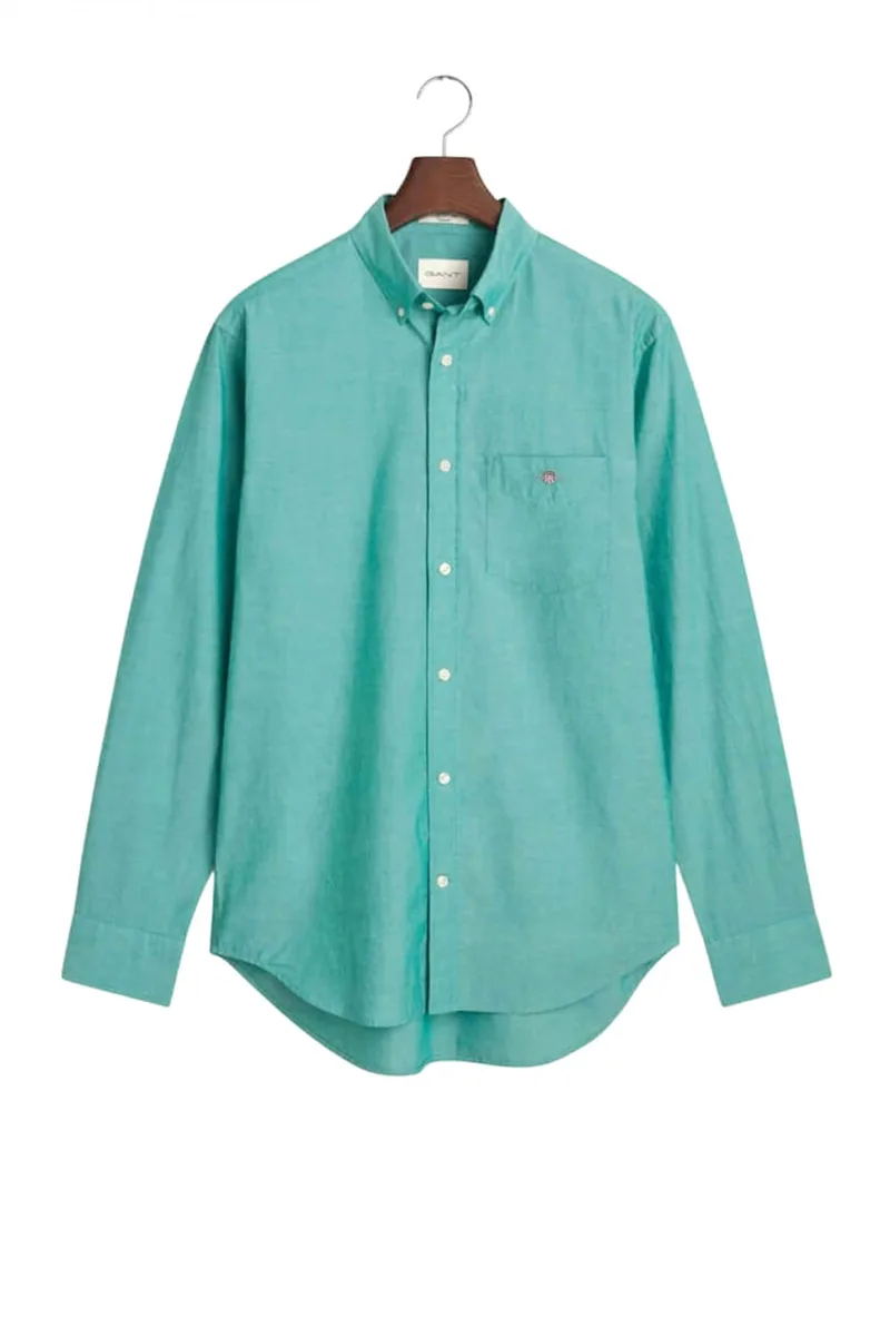 GANT ΠΟYΚΑΜΙΣΟ ΜΜ 323 OLIVE GREEN CLASSIC POPLIN ΤΙΡΚΟΥΑΖ