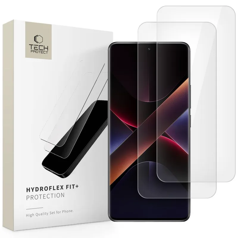 (2 Pack) Tech-Protect Hydroflex Fit+ Xiaomi Redmi Note 14 Pro/Note 14 Pro+ 5G/Poco X7