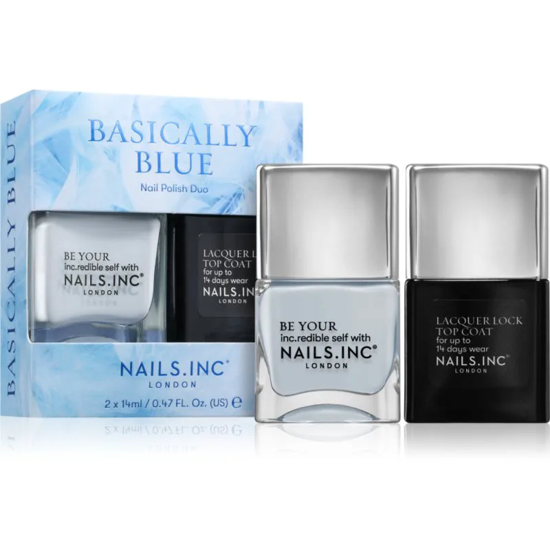 Nails Inc. Basically Blue Σετ βερνίκι νυχιών