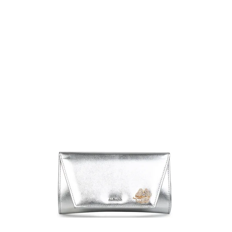 Clutch γυναικεία Albano Ασημί C1088 262