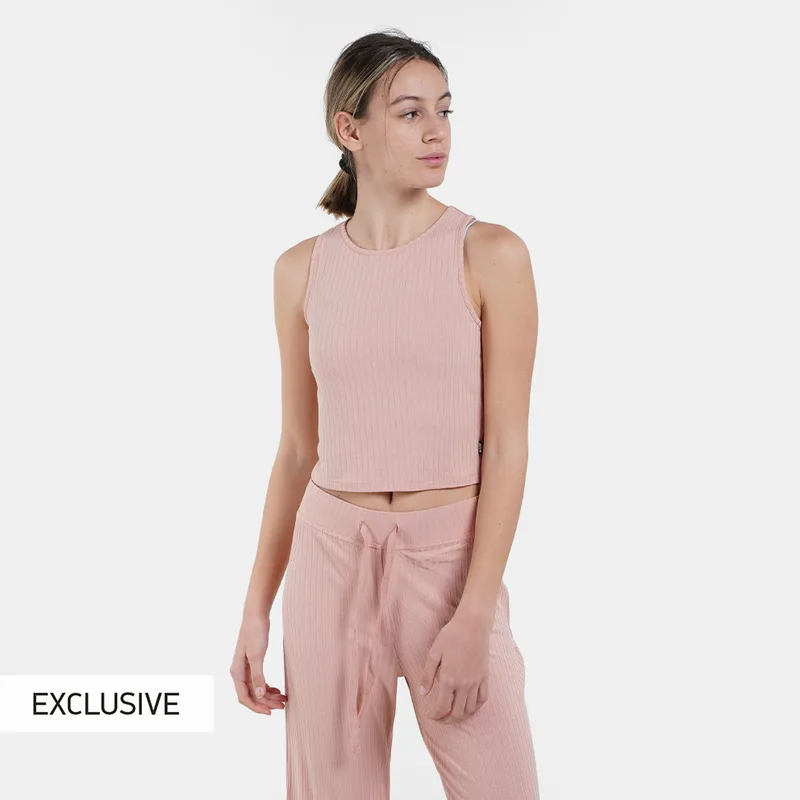 Nuff Γυναικείο Cropped Αμάνικο T-Shirt (9000100561_010)