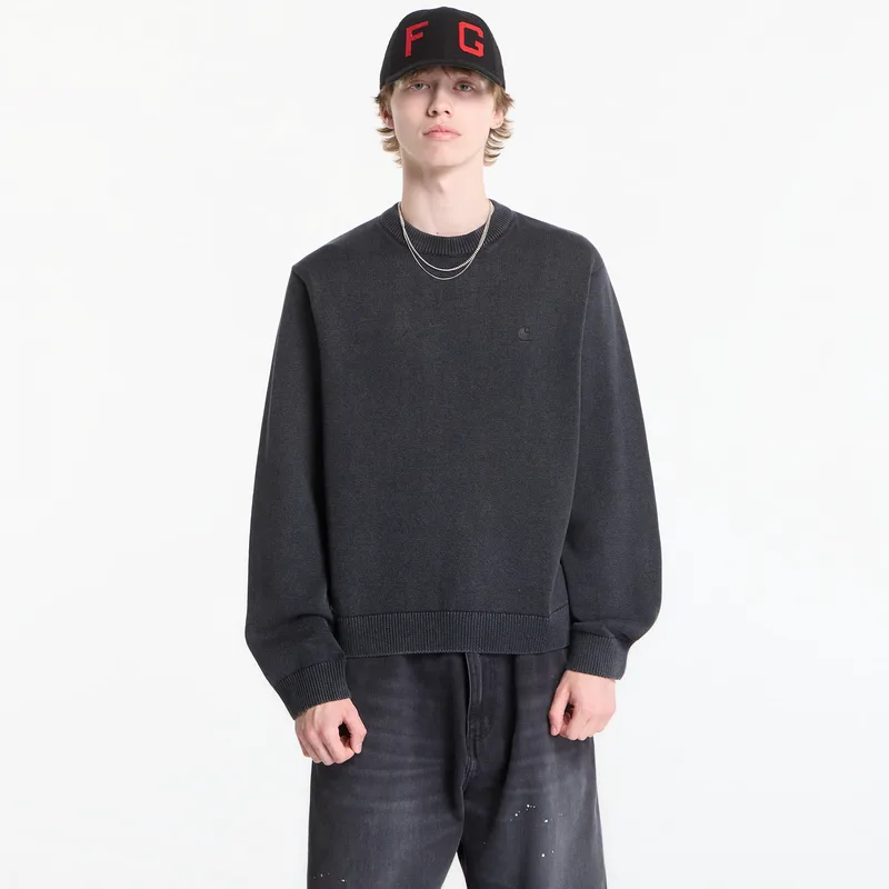 Πουλόβερ Carhartt WIP Kori Sweater UNISEX Black Garment Dyed M