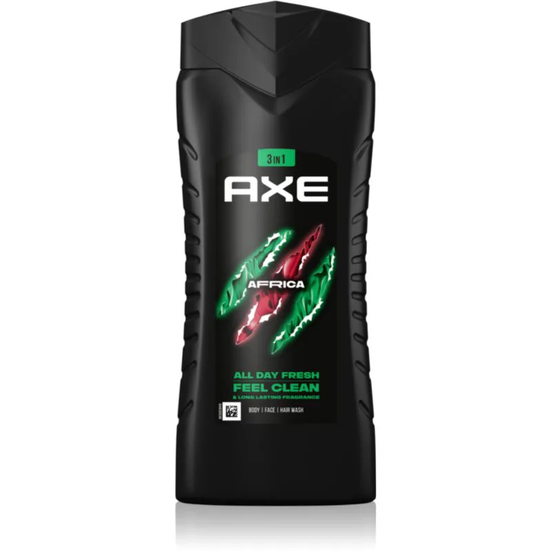 Axe Africa τζελ για ντους για πρόσωπο, σώμα και μαλλιά 400 ml