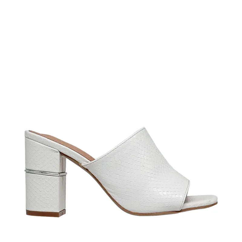 Envie mules Ε37-17317-33 λευκό