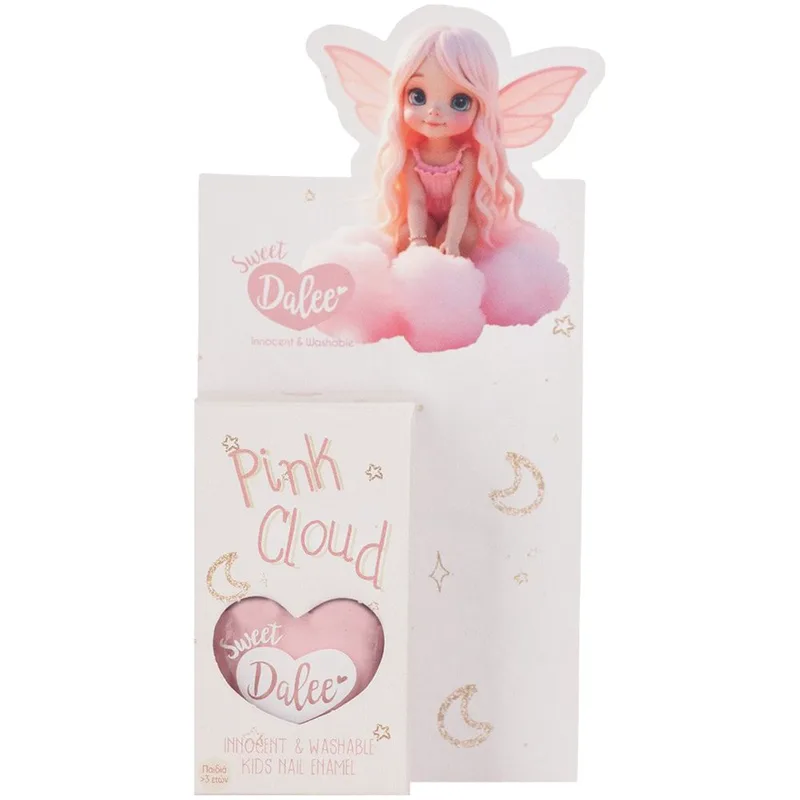 Sweet Dalee Nail Polish Παιδικό, Οικολογικό, Μη Τοξικό Βερνίκι Νυχιών με Βάση το Νερό 12ml - 910 Ροζ Cloud