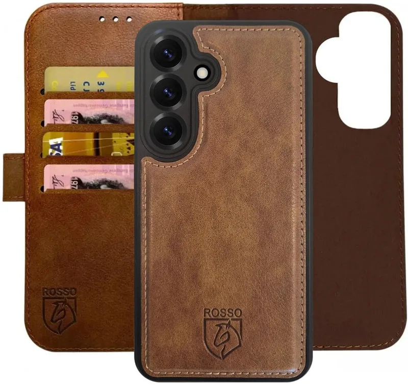 Θήκη Samsung Galaxy S25 Plus Κόκκινο Element 2 in 1 PU Πορτοφόλι - Brown (8719246463303)