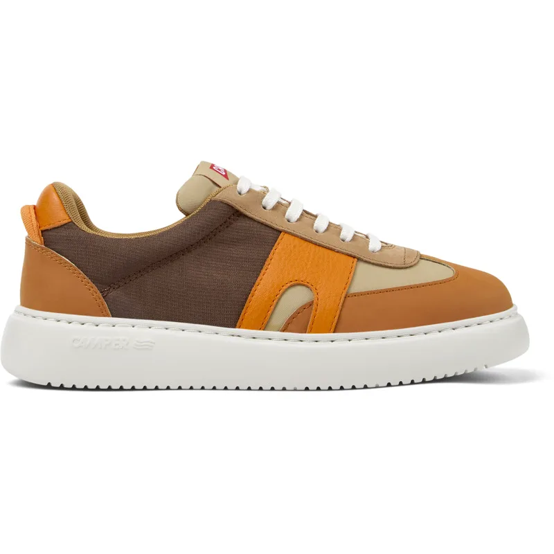 CAMPER Runner K21 Sorona® - Sneakers Για Γυναικεία - Μπεζ,Καφέ,Πορτοκαλί, Μέγεθος 41, Cotton fabric