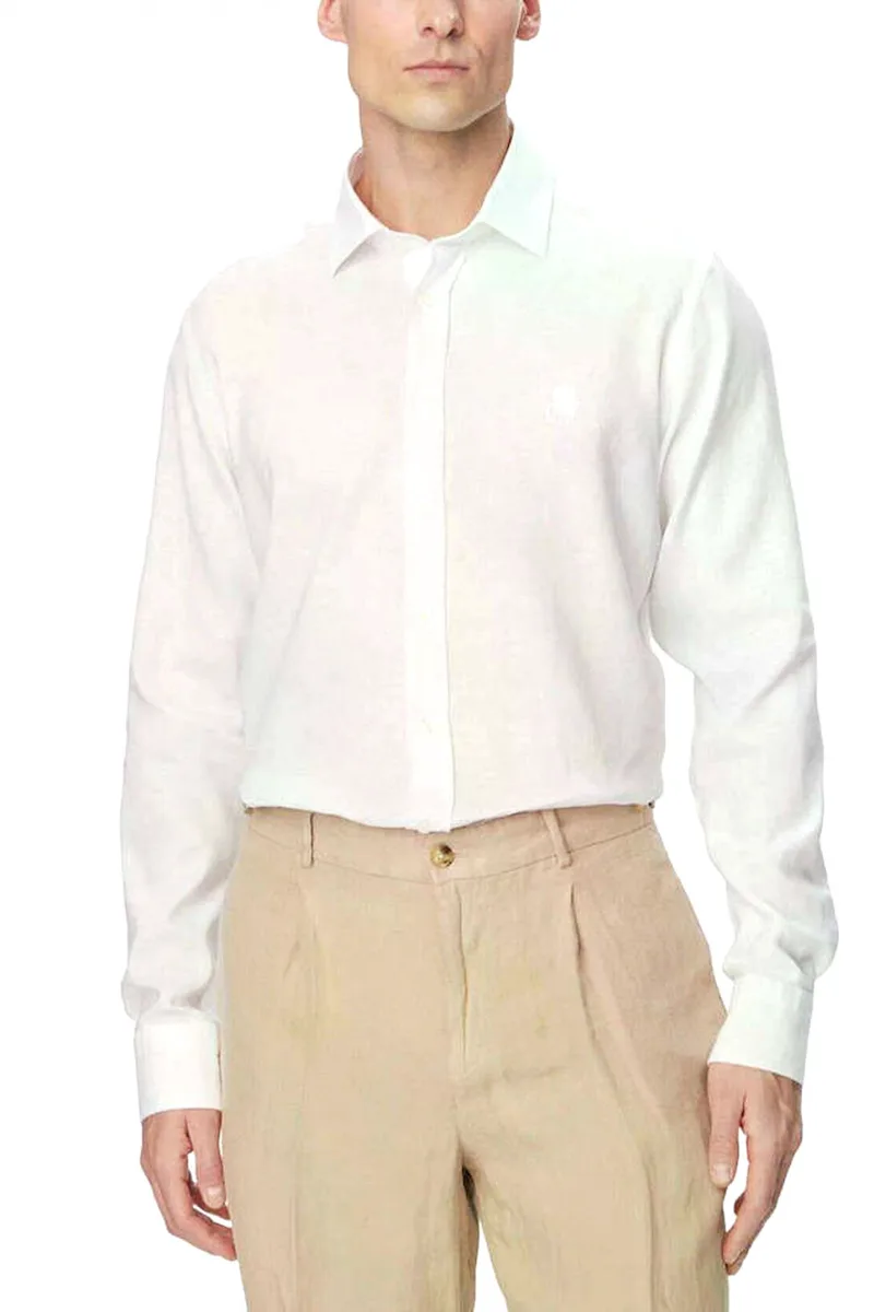 KARL LAGERFELD ΠΟΥΚΑΜΙΣΟ REX ΓΙΑΚΑΣ MODERN FIT ΛΕΥΚΟ
