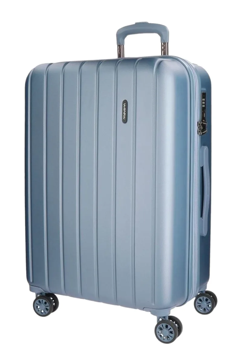 Σκληρή Βαλίτσα Movom Wood Trolley 65×28×45cm 5319273-SILVER