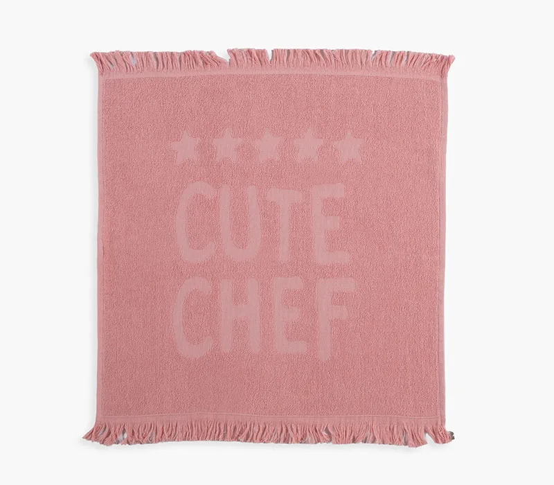 Ποτηρόπανο Φροτέ 50x50 Nef-Nef Homeware Cute Chef Ροζ