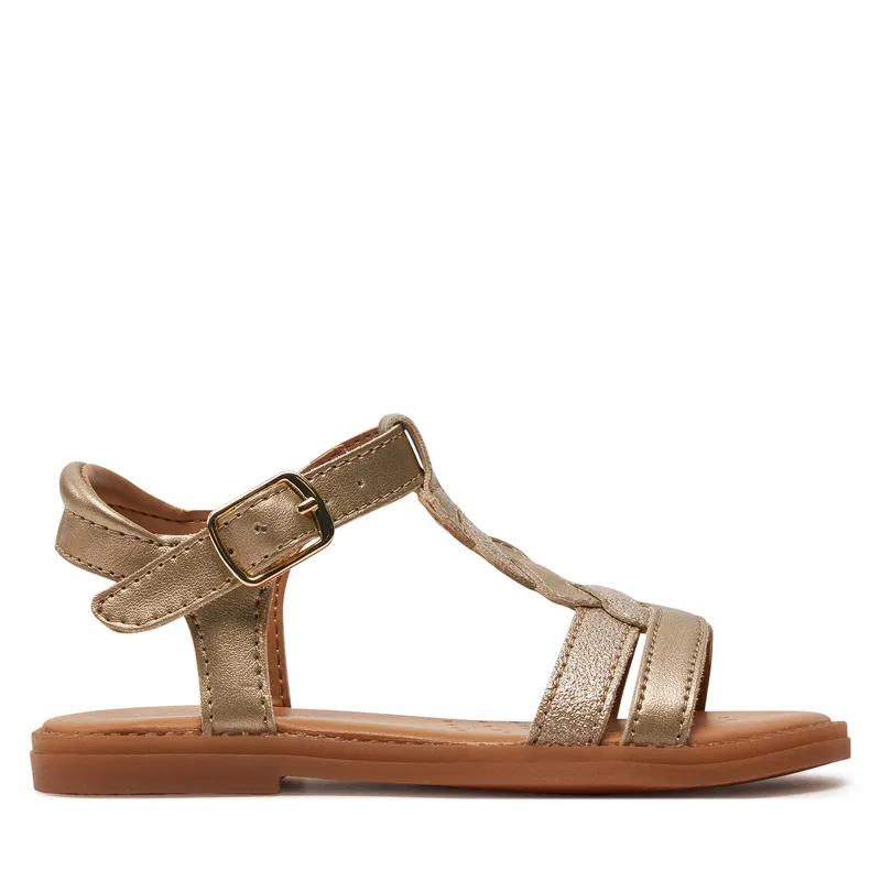 Σανδάλια Geox J Sandal Karly Girl J4535H 0NFQD C2010 M Χρυσό