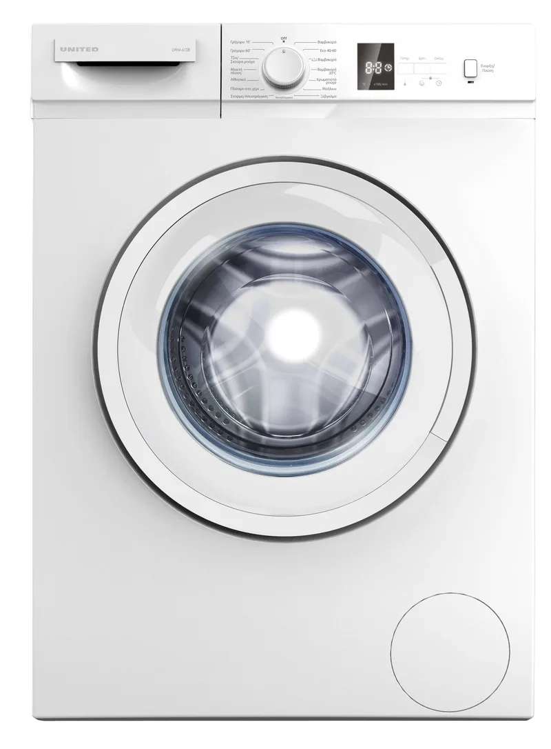 UNITED UWM-6108 ΠΛΥΝΤΗΡΙΟ ΡΟΥΧΩΝ 6KG 6108