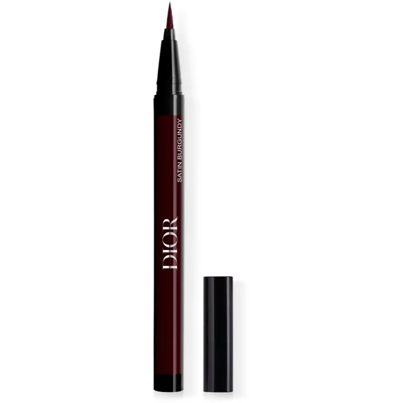 DIOR Diorshow Liquid Liner υγρό λάινερ ματιών σε στυλό αδιάβροχο απόχρωση 881 Satin Burgundy 0.55 ml