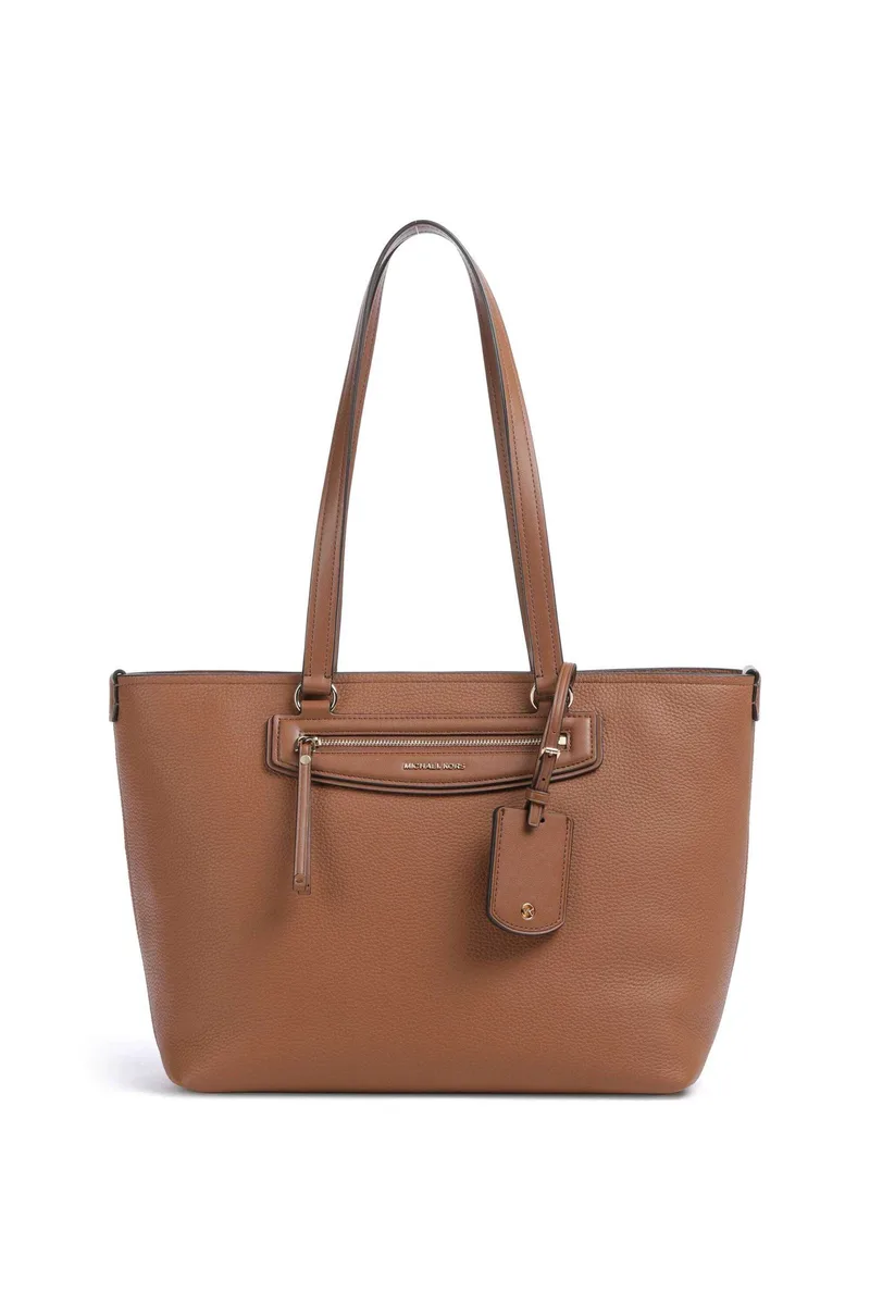 Michael Kors γυναικεία δερμάτινη τσάντα tote "Jet Set Travel Medium" - 30S6GTVT2L Καφέ