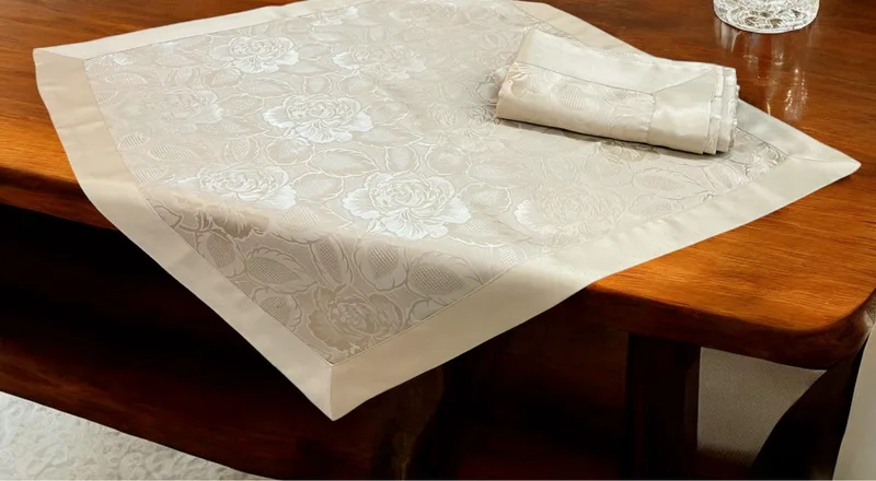 ΣΕΤ ΚΑΡΕ 7ΤΜΧ. ROSES ΖΑΚΑΡ ΜΕ ΦΑΣΑ ΜΠΕΖ LINEAHOME