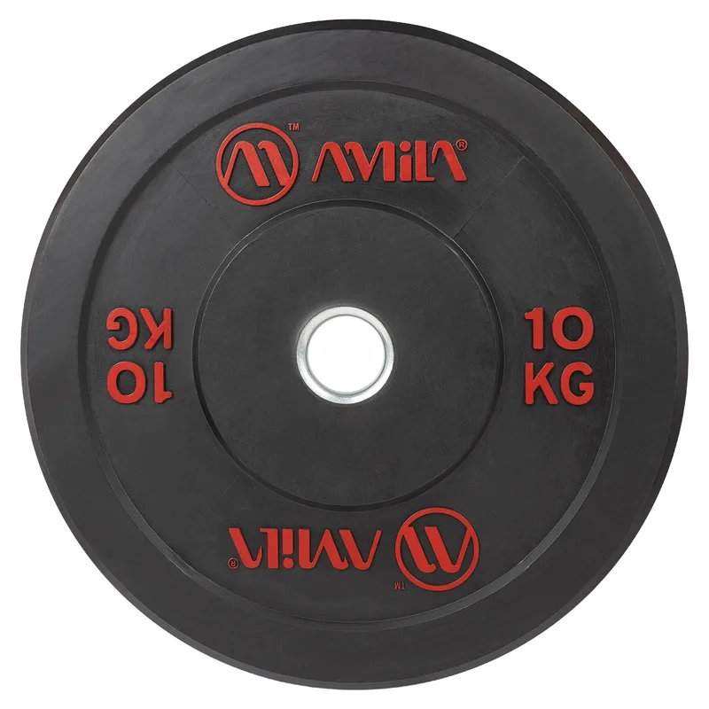 Δίσκος Amila Black R Bumper Slim 50mm 10kg