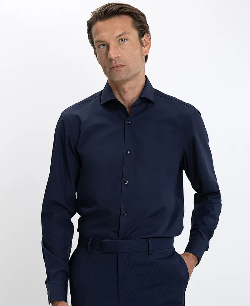 Hugo Ανδρικό Μακρυμάνικo Πουκάμισο Βαμβακερό Slim Fit