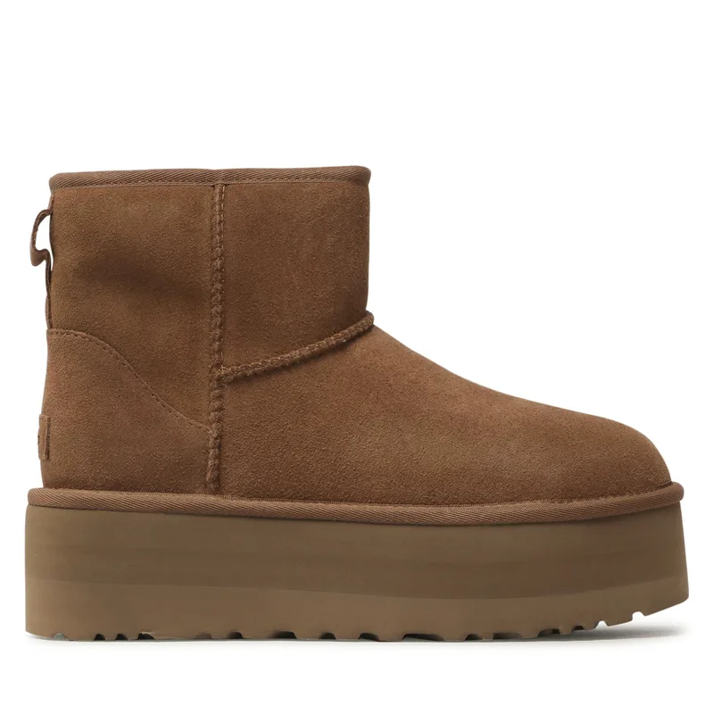Μπότες Χιονιού Ugg W Classic Mini Platform 1134991 Καφέ