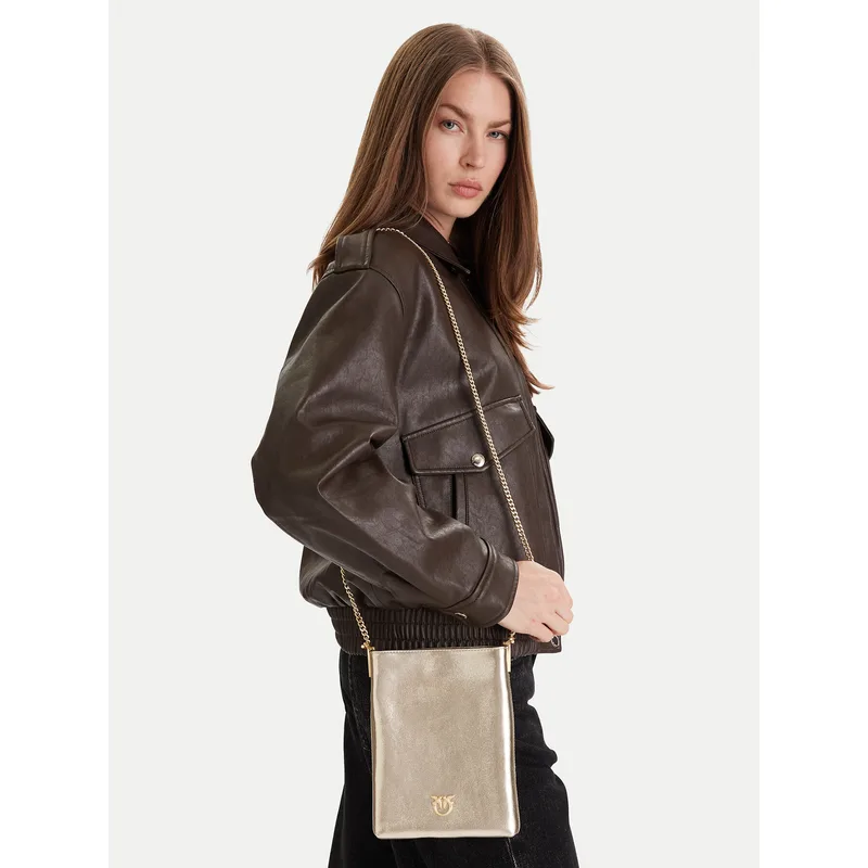 Τσάντα PINKO Flat Satchel AI 25-26 PCPL 105352 A2O9 Χρυσό