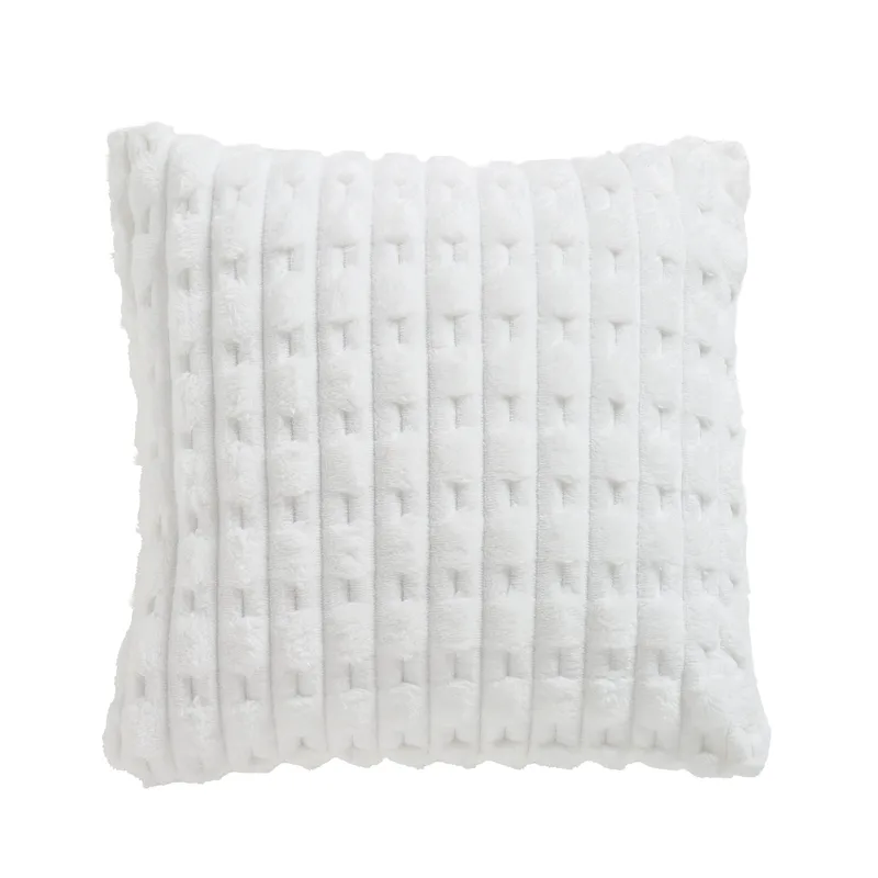 Διακοσμητικό Μαξιλάρι Fleece 40x40εκ. Throws 1176 Λευκό Das Home (Ύφασμα: Polyester, Χρώμα: Λευκό) - Das Home - 533540401176