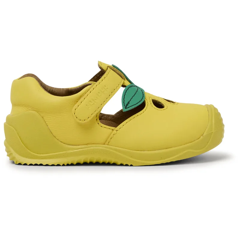 CAMPER Twins - Μπαλαρίνες Για Firstwalkers - Κίτρινο, Μέγεθος 23, Smooth leather