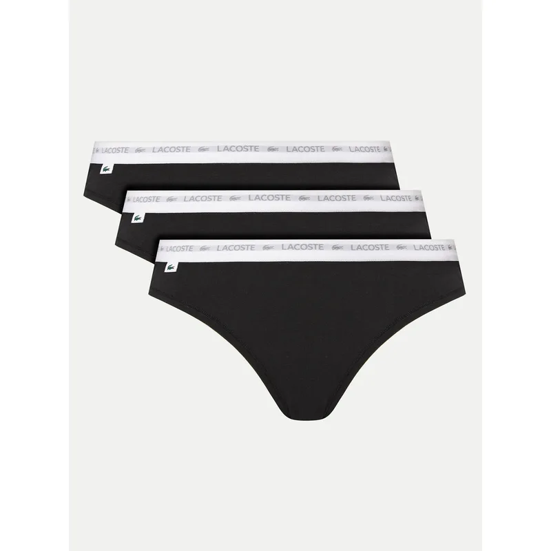 Lacoste Σετ σλιπ κλασικά 8F1338 Μαύρο