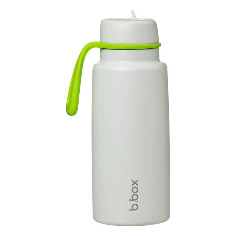 B.Box Insulated Flip Top 1L Drink Bottle - Lime Time