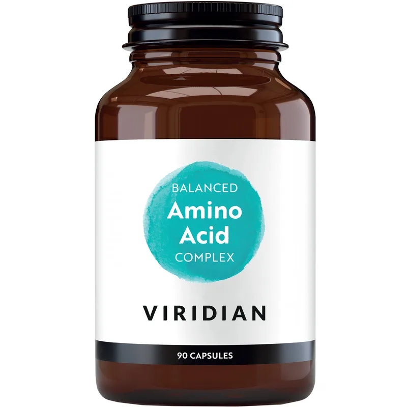 Viridian Balanced Amino Acid Complex Συμπλήρωμα Διατροφής των 9 Βασικότερων Αμινοξέων για Καλύτερη Αθλητική Απόδοση, Ενδυνάμωση & Αποκατάσταση των Μυών 90caps