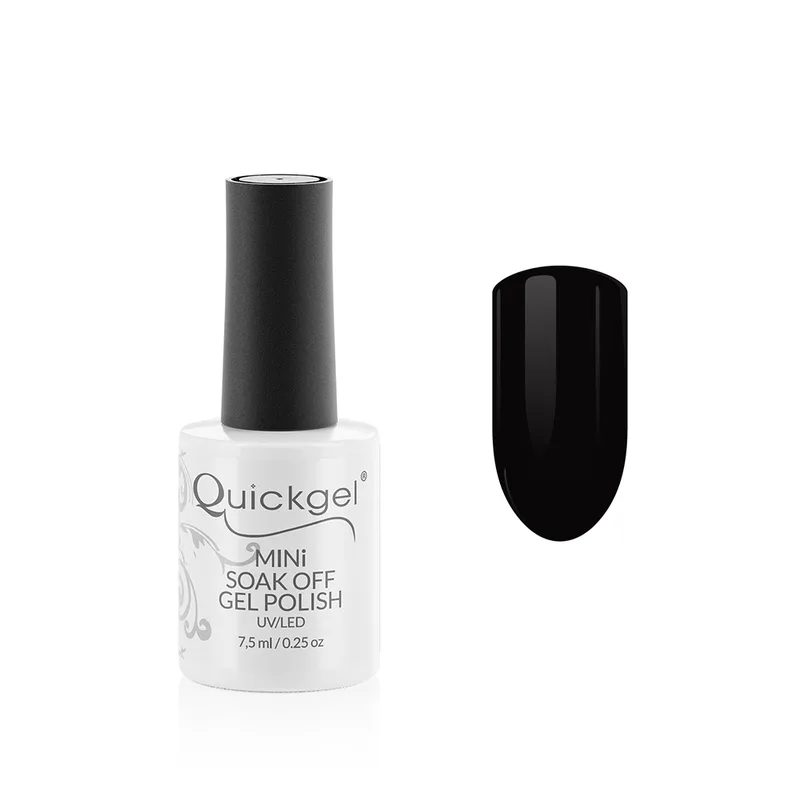 Quickgel No 83 - Black Mini - Ημιμόνιμο Βερνίκι 7,5 ml