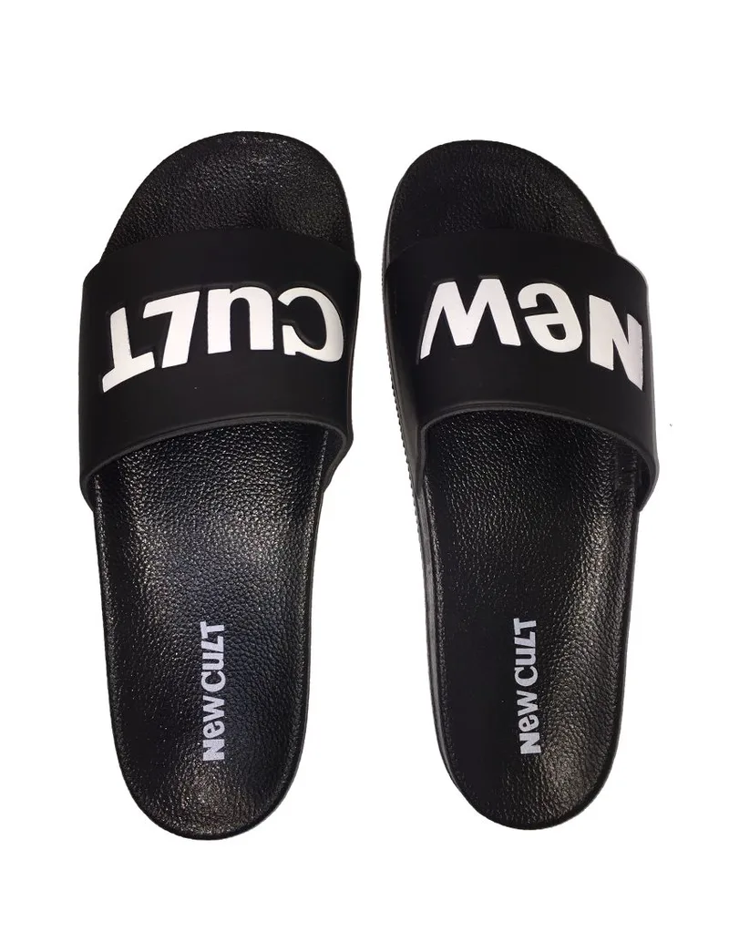 NEW CULT Σαγιονάρες- Slides NEW CULT SLYDES - ΜΑΥΡΟ-NCSLYDES-BLACK