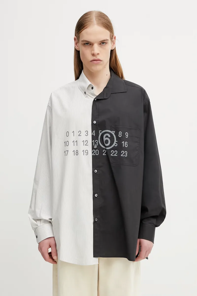 MM6 Maison Margiela πουκάμισο ανδρικό βαμβακερό