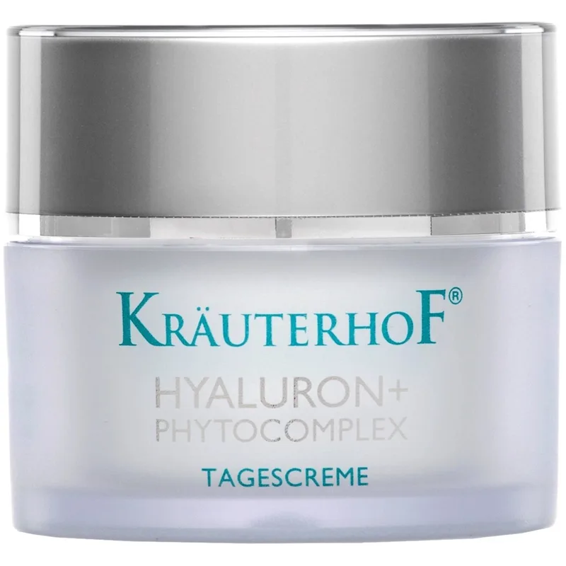 Krauterhof Hyaluron+ Phytocomplex Day Cream Ενυδατική Κρέμα Ημέρας Προσώπου, Λαιμού με Υαλουρονικό Οξύ, Κατάλληλη για Ευαίσθητες & Ξηρές Επιδερμίδες 50ml