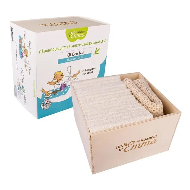Les Tendances D'Emma Eco Net Organic Cotton Kit 15 Wipes