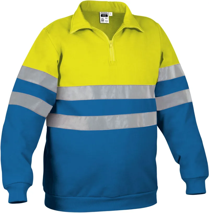 Φούτερ Hi-Vis ROAD Valento SUVAROAAY Fluo Yellow-Royal Blue