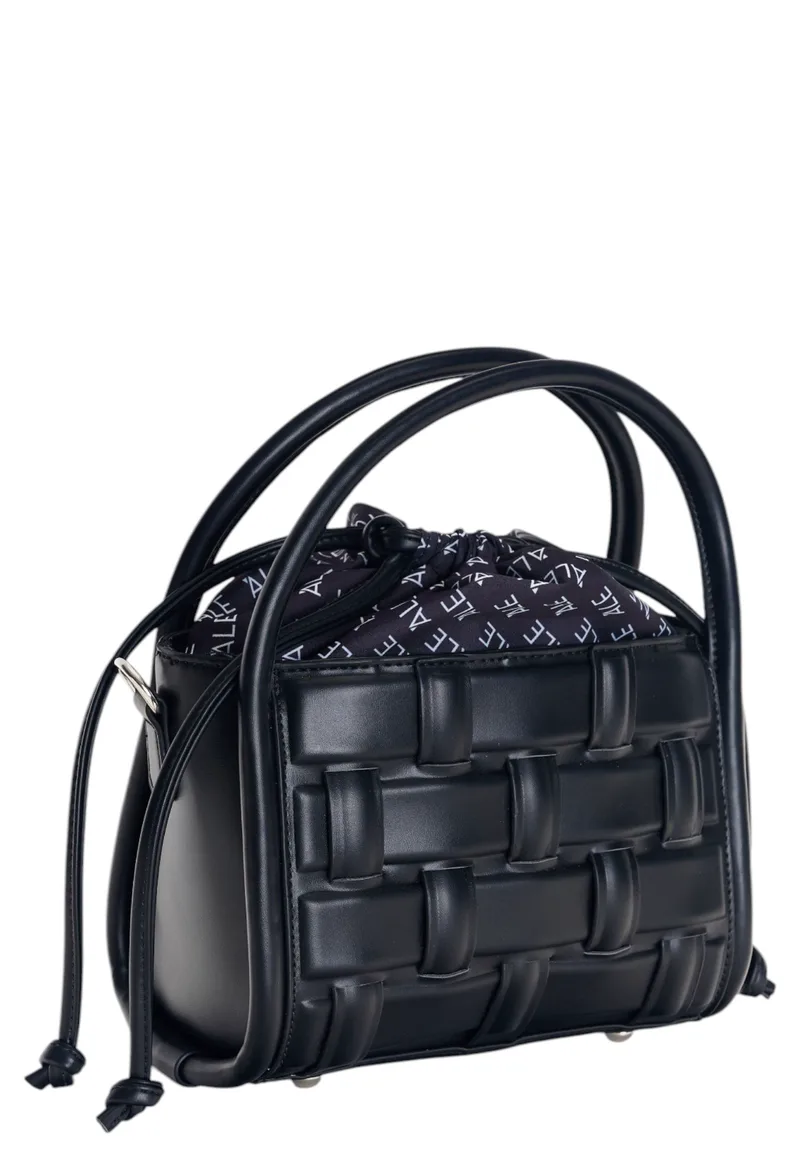 Τσάντα Ώμου Ale Με Πλέξη 8T22622-BLACK Γυναικείο