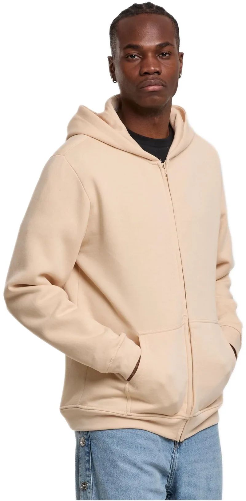 Basic Essential Zip Hoody Urban Classics TB8003-00208 sand