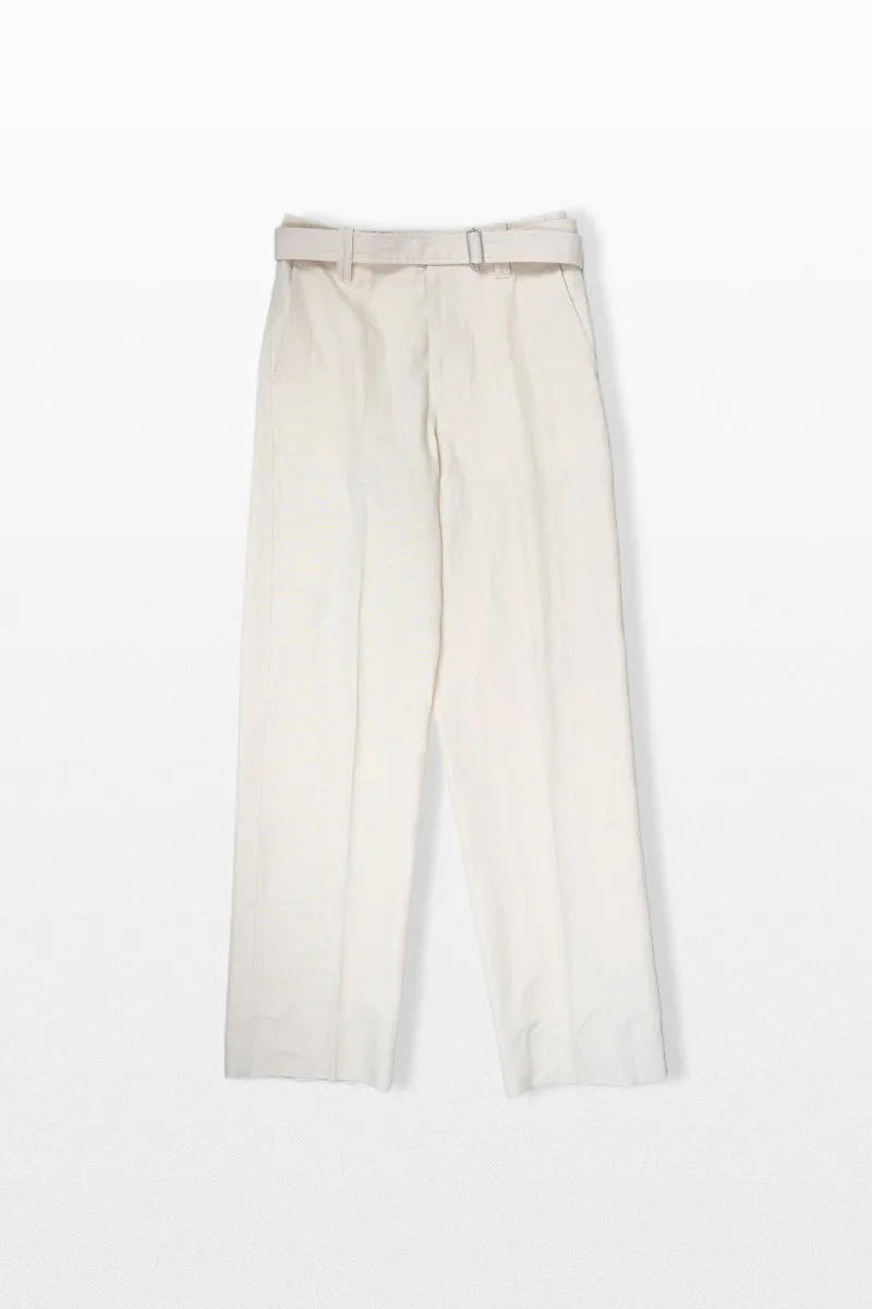 LARDINI Ανδρικό Λευκό Regular Fit Trousers