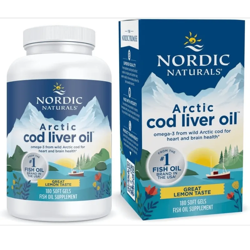 Nordic naturals Arctic Cod Liver Oil 750mg 180 softgels