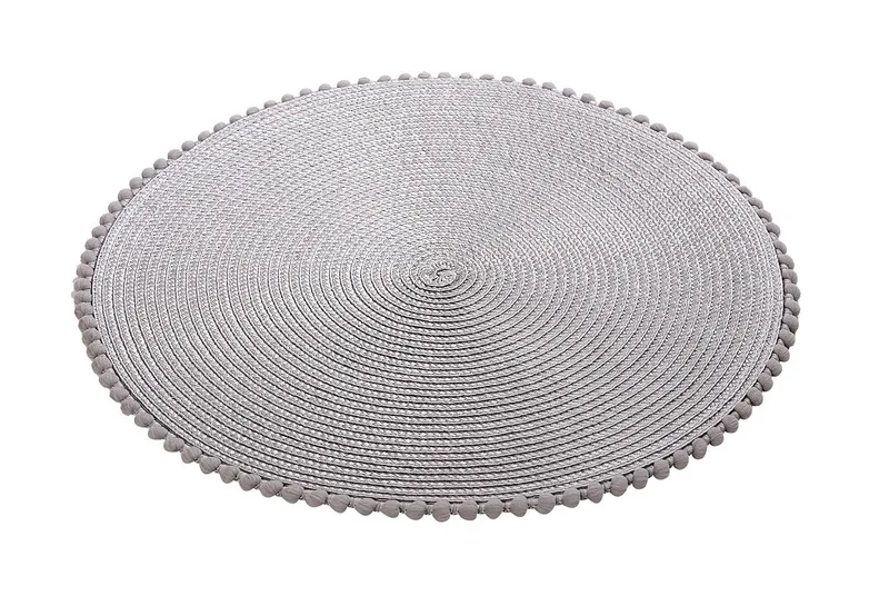 Σουπλά Polyester Ασημί ESPIEL 38εκ. PUL506K6 (Σετ 6 Τεμάχια) (Ύφασμα: Polyester, Χρώμα: Ασημί ) - ESPIEL - PUL506K6