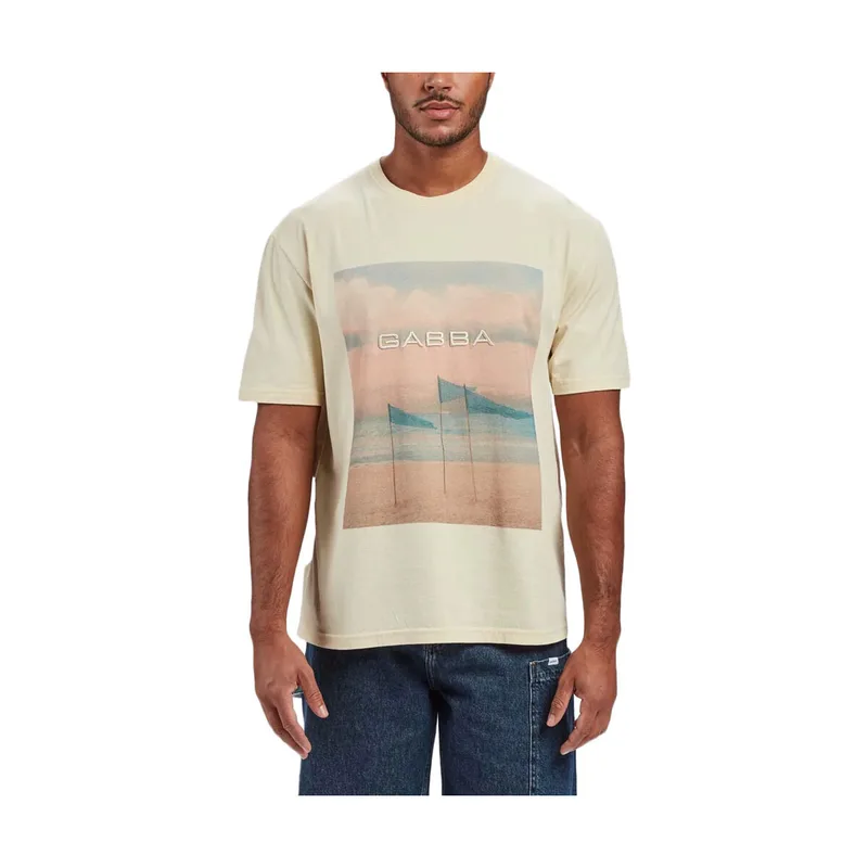 T-shirt με κοντά μανίκια Gabba NIGEL FLAG PRINT T-SHIRT MEN