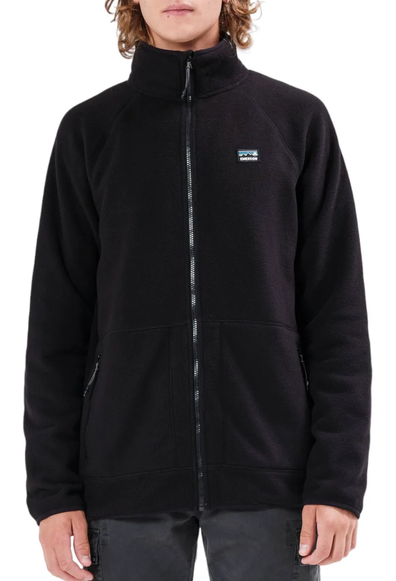 Ζακέτα Emerson Fleece 232.EM29.109A-BLACK Ανδρικό