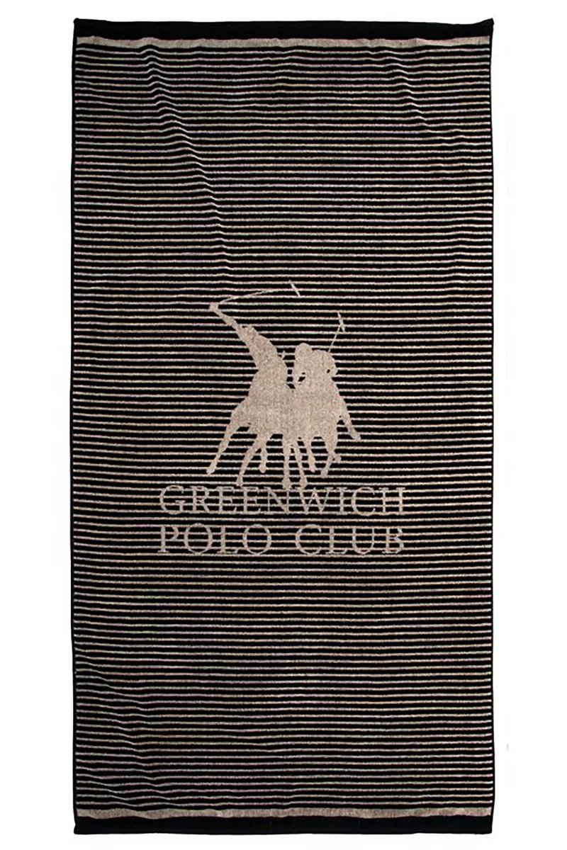 Greenwich Polo Club unisex πετσέτα θαλάσσης 90 x 180 cm "5235" - 267901805235 Μαύρο