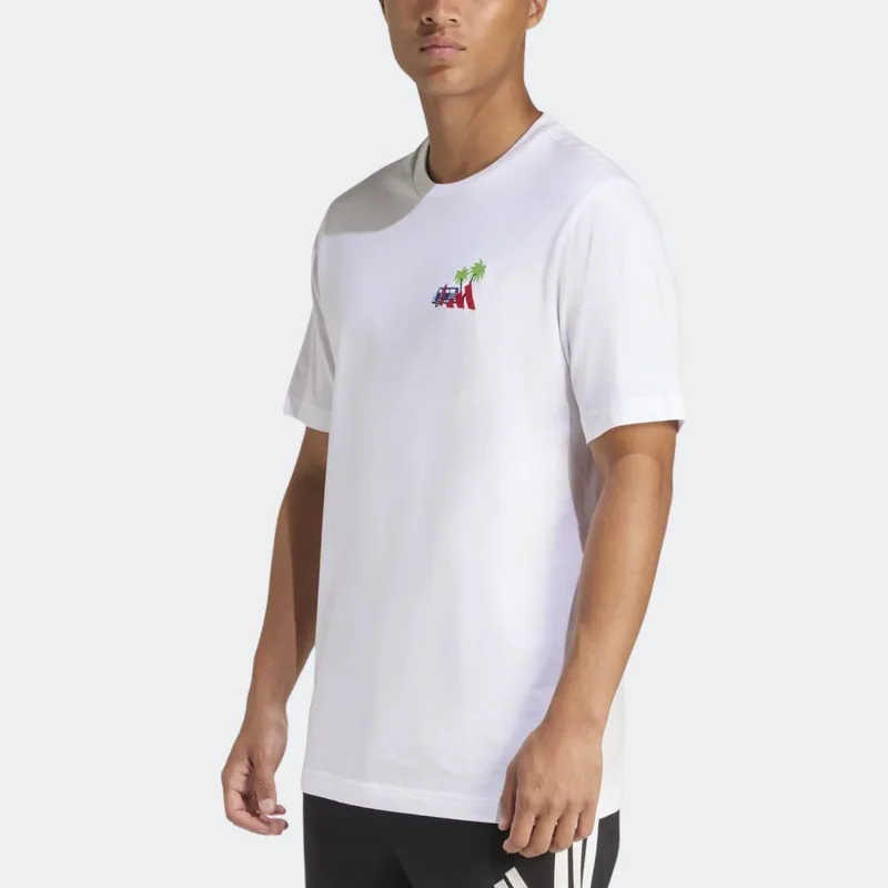 adidas Mini Embroidery Surfing Graphic Men's T-Shirt