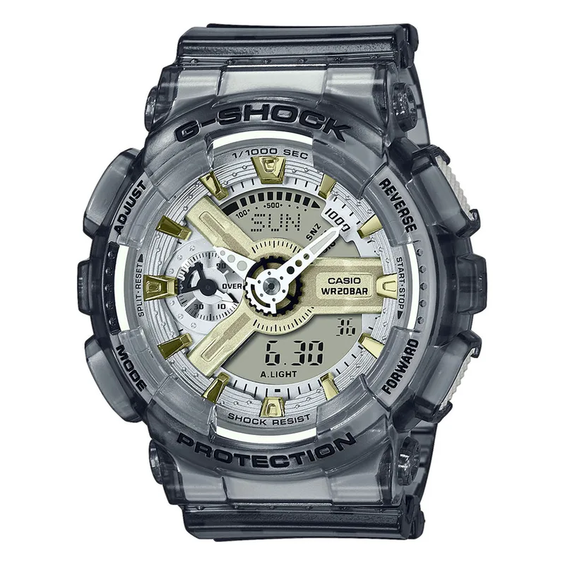 CASIO G-Shock Skeleton Grey Rubber Strap GMA-S110GS-8AER