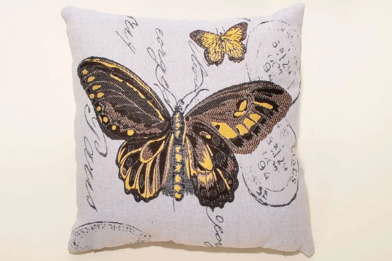Μαξιλαροθήκη Διακόσμησης Silk Fashion Butterfly 45x45