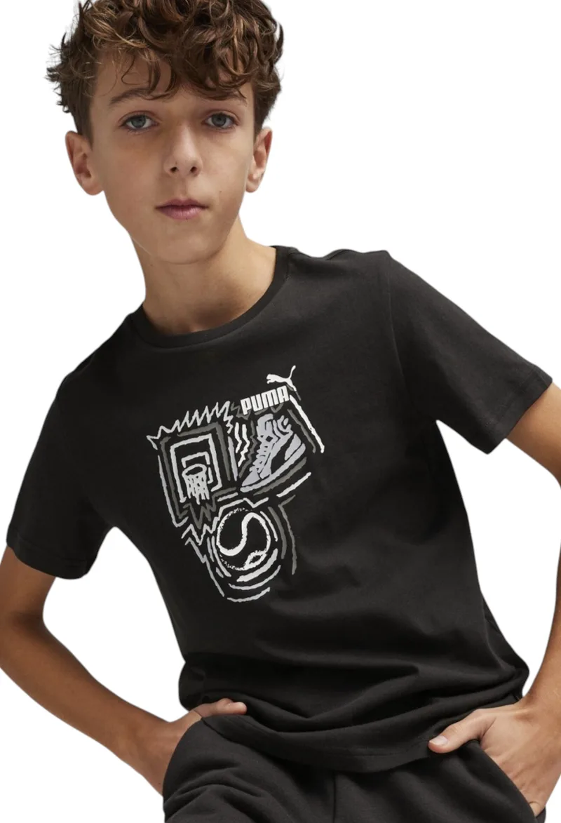 Μπλούζα Κοντομάνικη Puma Graphics Year of Sports Tee 680299-01 Αγόρι