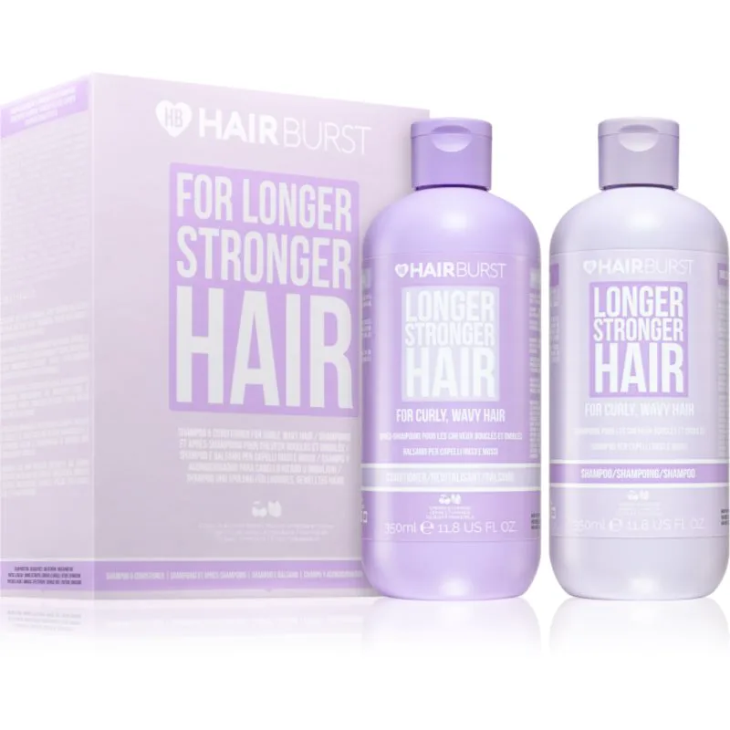 Hairburst Longer Stronger Hair Curly, Wavy Hair Set σετ δώρου για σγουρά μαλλιά